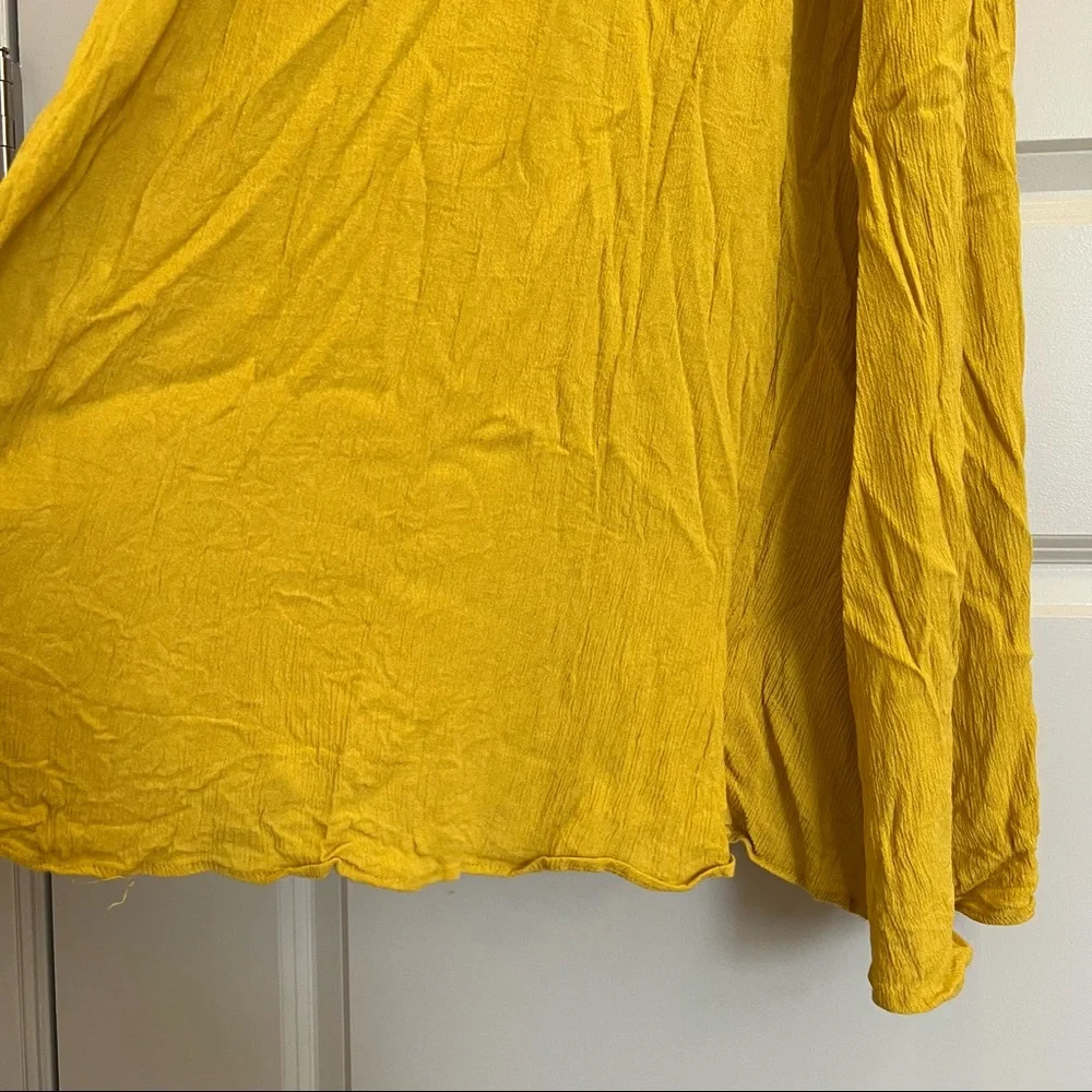 Lulu’s Yellow Wrap Maxi‎ Dress